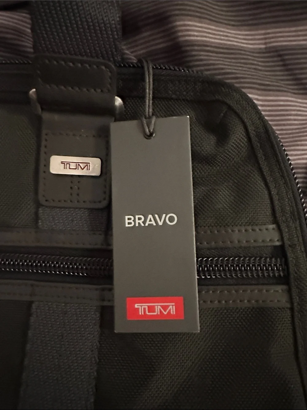 Bravo leather black and brown business bag